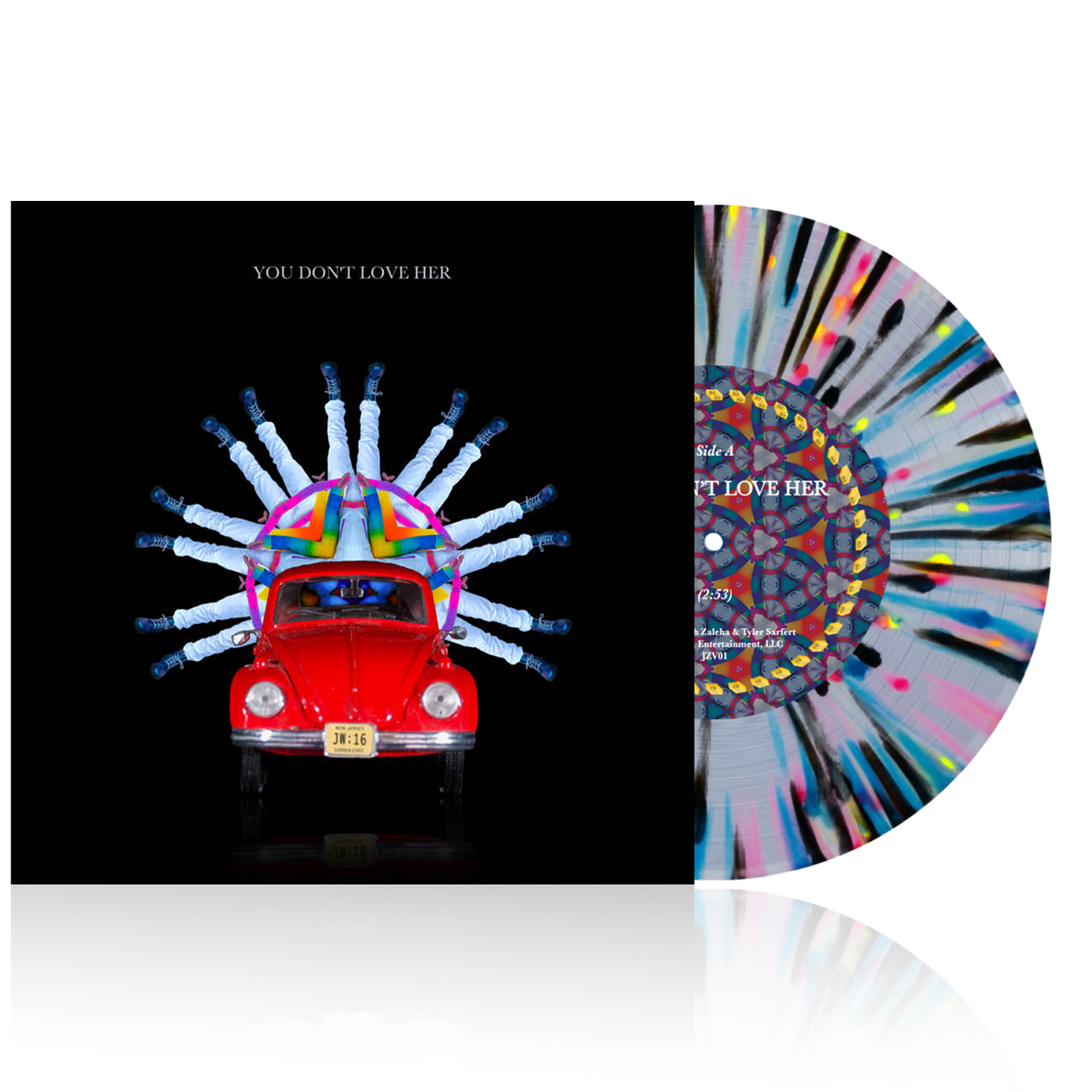You Don't Love Her: Neon Watercolor Splatter Vinyl