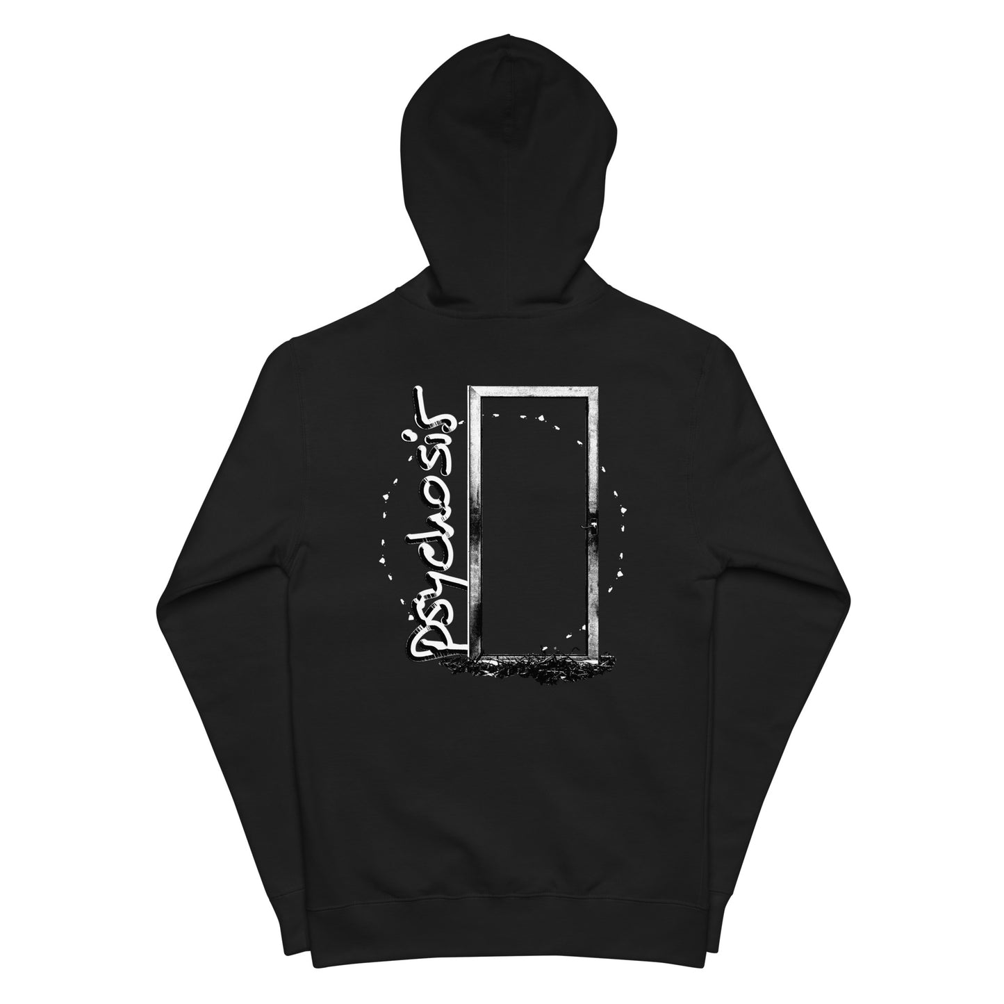 "psychosis" Door Zip Up Hoodie